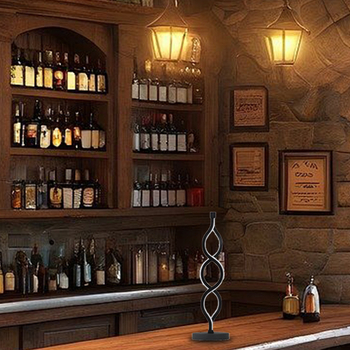 LED λάμπα γραφείου με δημιουργικό σχέδιο, προστασία ματιών και διακοσμητικό νυχτερινό και περιβαλλοντικό φωτισμό· μοντέλο BZTD-045, κατασκευή από τέχνη σιδήρου, τάση ≤36V