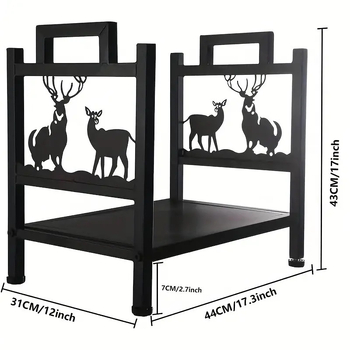 Στήριγμα αποθήκευσης από χάλυβα άνθρακα για εσωτερική/εξωτερική χρήση, 1 επίπεδο, μετακινούμενο, σταθερή βάση στο έδαφος.