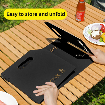 Σόμπα κατασκήνωσης με τριπλό πτυσσόμενο πάνελ, φορητή θερμαντική επιφάνεια, προστασία από τον άνεμο — ανεξάρτητη μάρκα; προέλευση Zhejiang; εργαλεία επιβίωσης