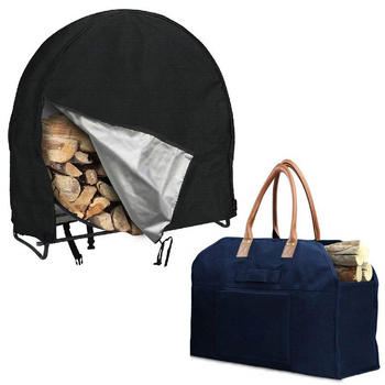 Κάλυμμα εξωτερικού χώρου για ξύλα — πολυεστερικό ύφασμα, περιεκτικότητα 90%, μάρκα HT, αδιάβροχο, μοντέρνο μινιμαλιστικό στυλ