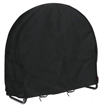 Κύκλικό κάλυμμα για εξωτερική βάση αποθήκευσης ξύλων στον κήπο, αδιάβροχο και ανθεκτικό στη σκόνη, πολυεστερικό ύφασμα