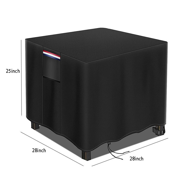 Poliészter kültéri négyszögletes tűzhely-takaró, légáteresztő és vízálló, négyszögletes csattal záródó, testre szabható