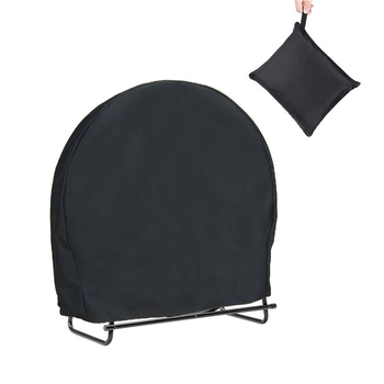 MYDAYS 600D αδιάβροχο κάλυμμα ξύλων για κυκλικό καλάθι ξύλων – βαριά προστασία από τη βροχή