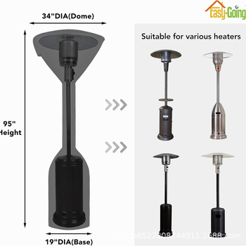 Κάλυμμα θερμαντήρα εξωτερικού χώρου — Oxford ύφασμα, HY, δυνατότητα παραμετροποίησης, μοντέρνος μινιμαλιστικός σχεδιασμός