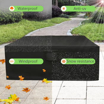 Κάλυμμα εξωτερικών επίπλων από Oxford ύφασμα, μάρκα Overflowing, κάλυμμα για σκόνη/καναπέ/κλιματιστικό με δυνατότητα προσαρμογής.