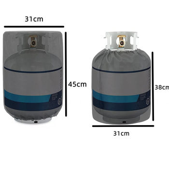 Ārējais gāzes balona segs, 210D Oxford audums, ūdensizturīgs, putekļu un UV aizsardzība, paplašināms atvērums, logotipa apdruka iespējama