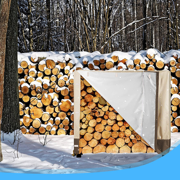 Κάλυμμα εξωτερικού χώρου για ξύλινο αποθηκευτικό χώρο – αδιάβροχο, επαναχρησιμοποιήσιμο, ύφασμα Oxford 210D/420D, προσαρμόσιμο