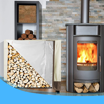 Κάλυμμα εξωτερικού χώρου για ξύλινο αποθηκευτικό χώρο – αδιάβροχο, επαναχρησιμοποιήσιμο, ύφασμα Oxford 210D/420D, προσαρμόσιμο