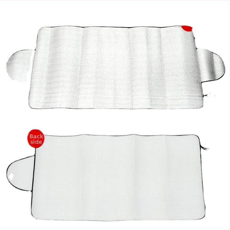 Покривало за предното стъкло на колата, перлен памук, дебело, водоустойчиво и топлоизолирано за зима, монтаж с щипки