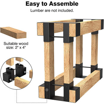 Ράφι αποθήκευσης ξύλων για τζάκι από σφυρήλατο σίδερο — Ρυθμιζόμενο, Τηλεσκοπικό, Τοποθετούμενο στο δάπεδο, 1 επίπεδο