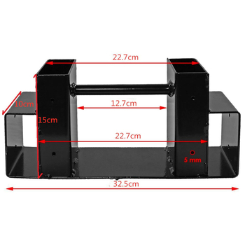 Μεταλλικός φορητός εξωτερικός ράφι για ξύλα καύσης, αποσπώμενο, 1 επίπεδο, τοποθέτηση σε δάπεδο