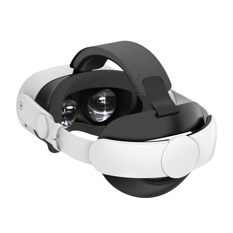 HT plastmasas galvas siksna priekš Meta Quest 3 — regulējams VR ērtības piederums, 367 g, iepakojums papīra kastē, saderīgs ar Quest 3