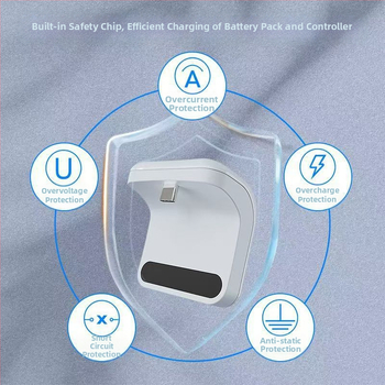 PS5 Elite Baterija užpakaliniam klipui valdikliui – USB-C/5V Sąsaja, Modelis SND-2033-1, Išvestis: 3, Įkrovos srovė: 700 mA