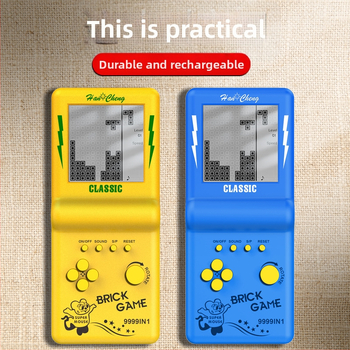 Ретро преносима конзола за игри с Тетрис, 256 MB памет, за един играч, носталгичен дизайн