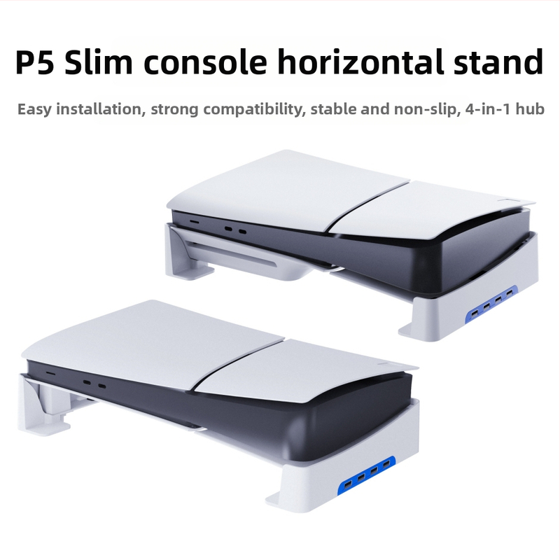 PGTECH PS5 Slim horizontálny stojan s 4 USB 2.0 portami