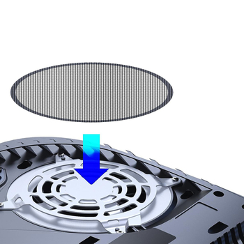 Κάλυμμα σκόνης PS5 για τον ανεμιστήρα ψύξης με αυτοκόλλητη επικόλληση