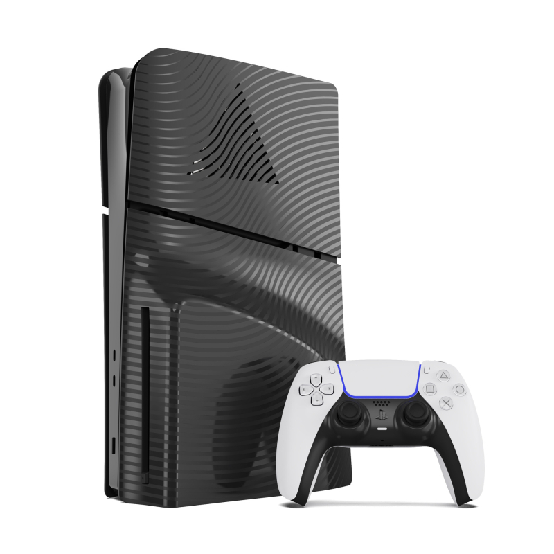 PS5 Slim корпус за замяна, ABS материал, съвместим с PS5 Slim Optical Drive Edition, тегло 620 g