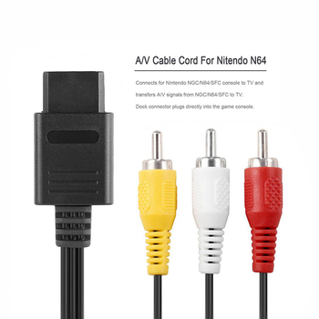 HIGOPLAY AV καλώδιο βίντεο για Nintendo 64, GameCube και SNES – RCA AV, ROHS
