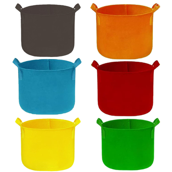 Kvėpuojantis filco sodinimo krepšys, skirtas namų sode ir balkono daržams, skirtas grindų naudojimui