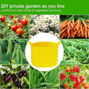 Kvėpuojantis filco sodinimo krepšys, skirtas namų sode ir balkono daržams, skirtas grindų naudojimui