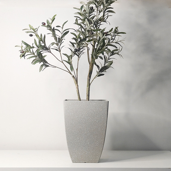 Γλάστρα από πλαστικό με εμφάνιση πέτρας, για το δάπεδο, κατασκευασμένη με έγχυση, ανθεκτική