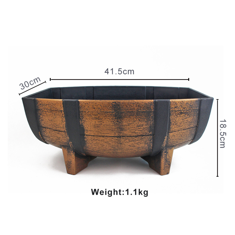 PP virágcserép, lélegző, deformációmentes, biodegradálható, erős, padlóra szánt kivitel