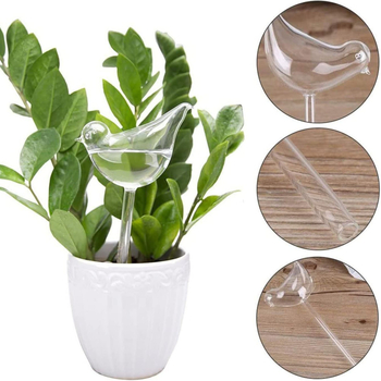 Συσκευή άρδευσης με στάγδην σε σχήμα πουλιού, πλαστική, κατάλληλη για εσωτερικές και εξωτερικές γλάστρες, χωρητικότητα 1