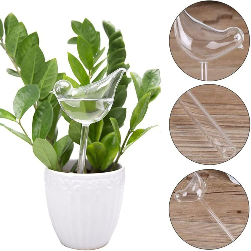 Συσκευή άρδευσης με στάγδην σε σχήμα πουλιού, πλαστική, κατάλληλη για εσωτερικές και εξωτερικές γλάστρες, χωρητικότητα 1