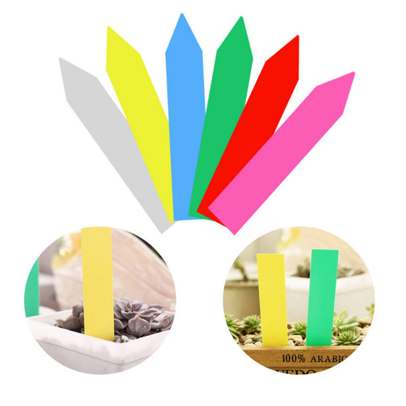 100 бр. пластмасови табели за растения, марка JYL, за домашна градина (Gardening Label Plate)