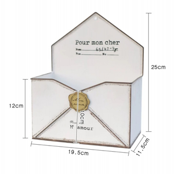 Vas művészeti falra akasztható virágtartó, boríték-stílusú, japán stílusú kertdekoráció