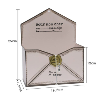 Vas művészeti falra akasztható virágtartó, boríték-stílusú, japán stílusú kertdekoráció