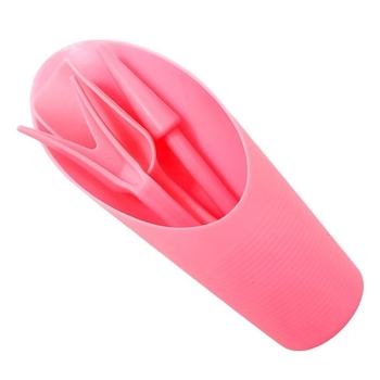 Πλαστικό τριών μερών σετ εργαλείων κηπουρικής για μεταφύτευση σπορόφυτων και εργασία με το έδαφος