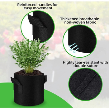 Τσάντα φύτευσης από μη υφασμένο ύφασμα, αναπνέουσα, για χρήση σε επίπεδη επιφάνεια, οικιακή κηπουρική
