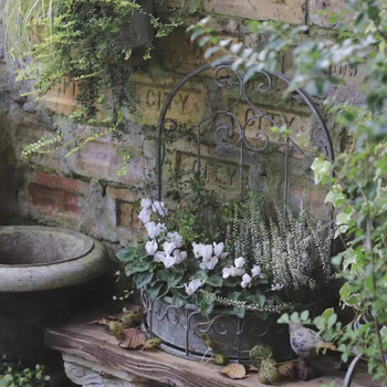 Μεταλλικό ράφι για γλάστρες τοίχου – συγκολλημένη κατασκευή, ανθεκτικό στη διάβρωση και ανθεκτικό στην οικιακή κηπουρική.