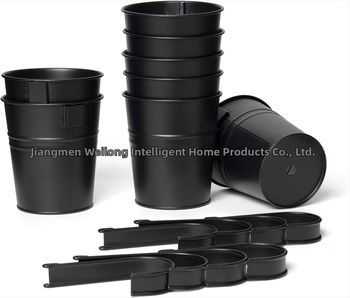 Lonac za cvijeće od željeza, zidni i viseći tip, galvanizirani metal, završna obrada u prahu