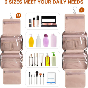 Ταξιδιωτικό τσαντάκι καλλυντικών, PVC, αδιάβροχο, Unisex, Αστικός μινιμαλισμός, Επένδυση πολυεστέρα