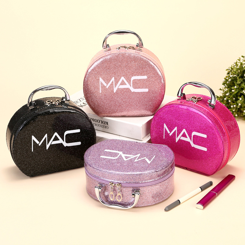 Τσαντάκι καλλυντικών PU με καθρέφτη, φορητό με φερμουάρ και ρόδες, αδιάβροχο, με επεκτειόμενο διαμέρισμα, 0,5 kg