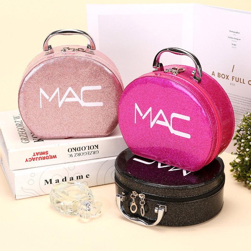 Τσαντάκι καλλυντικών PU με καθρέφτη, φορητό με φερμουάρ και ρόδες, αδιάβροχο, με επεκτειόμενο διαμέρισμα, 0,5 kg