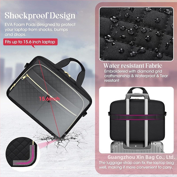 SC водоустойчива чанта за лаптоп с PVC външна обвивка и подплата от полиестер, лято 2024