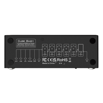 Педал за китарни ефекти Cube Baby – Марка M-VAVE, модел Cube Baby, Материал: Железен корпус, Външен вид: Мини компактен, Приложение: спортни тенденции, танцово движение, събития на място