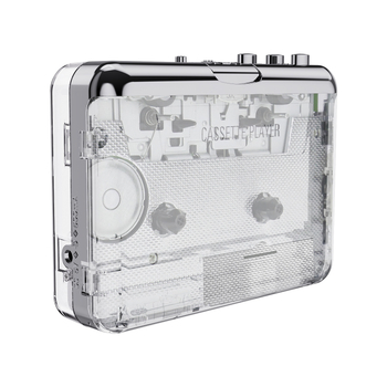 ezcap218PT κασετόπαικτης MP3 μετατροπής, ABS σώμα, διαφανές περίβλημα, αυτόματη περιστροφή κασέτας, βάρος 0,25 kg