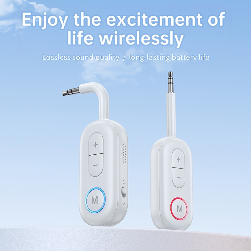 Bluetooth 5.3 Hi-Fi автомобилен аудио адаптер: 2-in-1 приемник/предавател за hands-free използване, директно 3.5 mm гнездо, 12V захранване