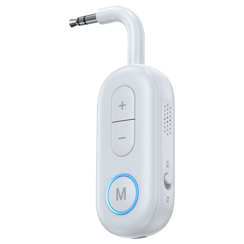 Bluetooth 5.3 Hi-Fi αυτοκινητικό προσαρμογέας ήχου: 2-in-1 δέκτης/εκπομπός για hands-free χρήση, άμεσο 3.5 mm βύσμα, τροφοδοσία 12V