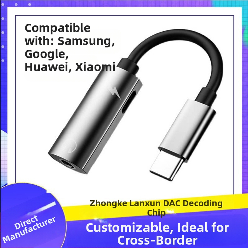 Ausinių adapteris Samsung S22 Ultra - SALAMOER YX-61, Type-C suderinamas, licencijuota privati etiketė