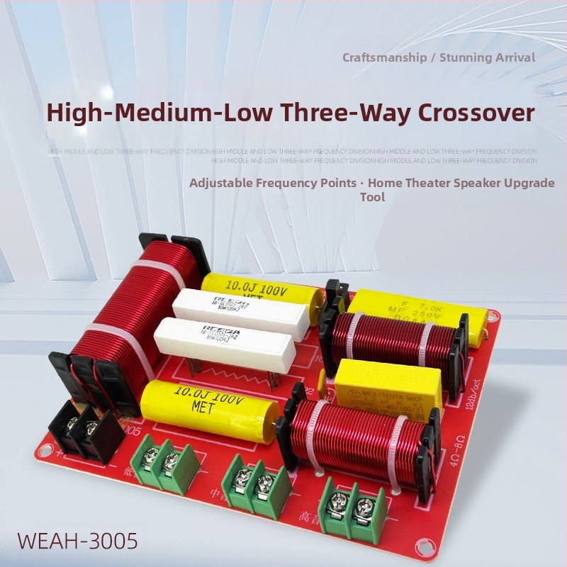 Weah 3005 Διαχωριστής Τριών Συχνοτήτων Υψηλής Ισχύος για Οικιακό Κινηματογράφο