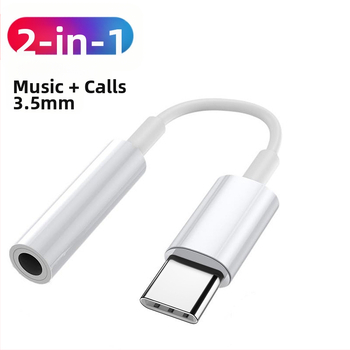 SALAMOER 415 USB-C към 3.5 мм адаптер за аудио и зареждане за телефони с USB-C