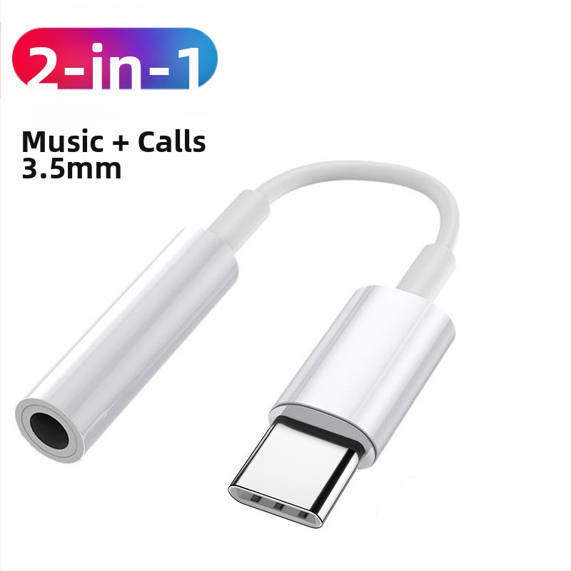 SALAMOER 415 USB-C na 3,5 mm audio a nabíjací adaptér pre telefóny s USB-C