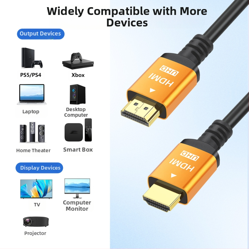 HDMI кабел 2.0, 4K Ultra HD, HDMI Type A, златно покритие, PVC кабел