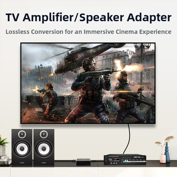 Koaksiālais/optiskais ievads uz 3,5 mm AUX adapteris TV skaļruņiem ar Dolby Digital un DTS 5.1 atbalstu