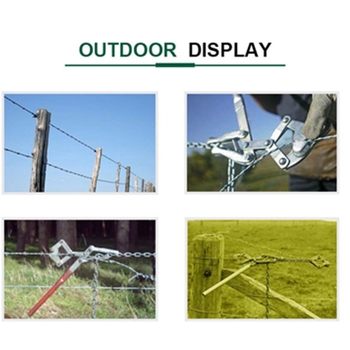 Tvora stiprintojas sodo ir grandinių tinklo tvoroms – plieno vielos tempimo įrankis